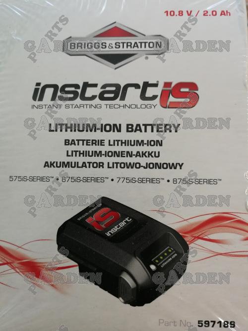 BRIGGS & STRATTON INSTART AKUMULATORS 593560 (bez iespējām saņemt papildu atlaidi)