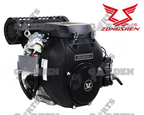 * MOTOR ZONGSHEN GB680 680cc 22 TWIN horizontāls rats 25,4 mm (bez iespējamām papildu atlaidēm) 